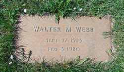 Walter Melvin Webb 1913 1980 Mémorial Find a Grave