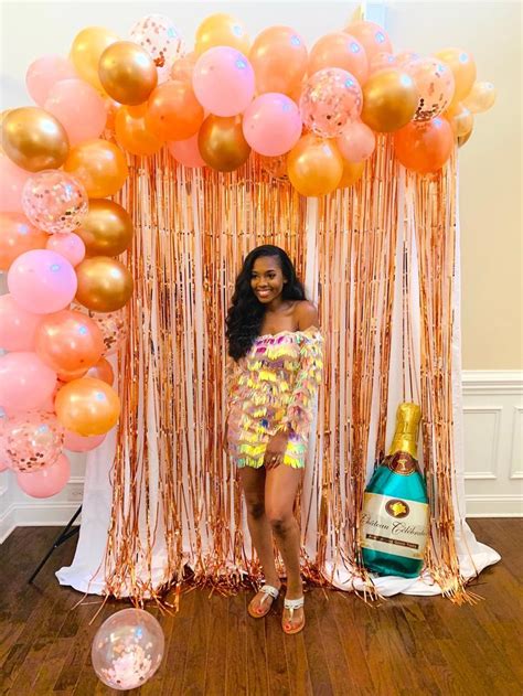 My Champagne And Rosé 30th Birthday — Just Being Britt Birthday Balloon Decorations 21st