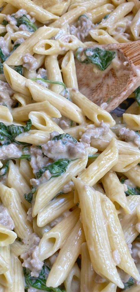 20 Minute Creamy Sausage Pasta (Quick & Easy Dinner Recipe!)