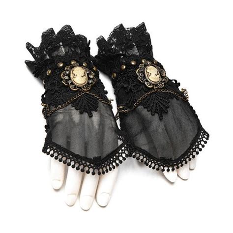 Lyra Black Lace Gothic Gloves By Punk Rave Liked On Polyvore