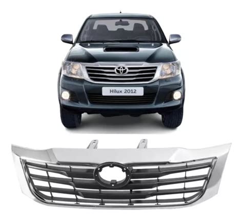 Mascara Toyota Hilux Vigo 2011 2015 Cromo Gris