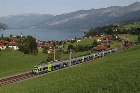 RABe 525 027 Of BLS Between Faulensee And Spiez