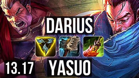 DARIUS Vs YASUO TOP 9 Solo Kills 600 Games 900K Mastery EUW