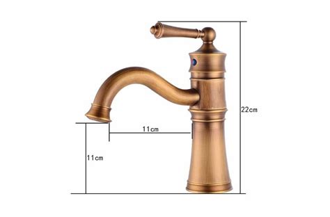 Luxury Basin Faucets Antique Copper Bathroom Faucet Mixer Vintage Hot And Cold Cock Wash Basin