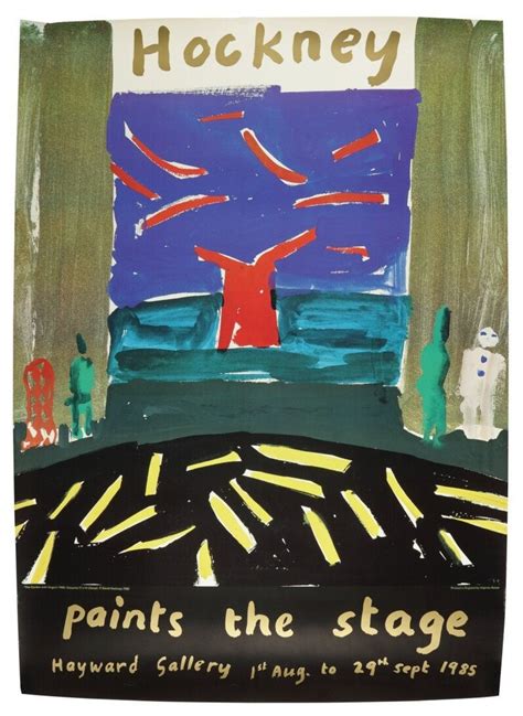 David Hockney Original Exhibition Poster Circa1985 Etsy