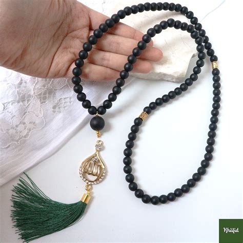 Jual Tasbih Batu Black Doff Butir Mm Asli Original Shopee