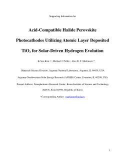 Acid Compatible Halide Perovskite Photocathodes Utilizing Atomic Layer