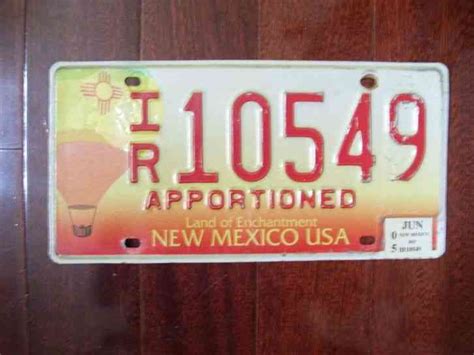 NEW MEXICO LICENSE PLATE