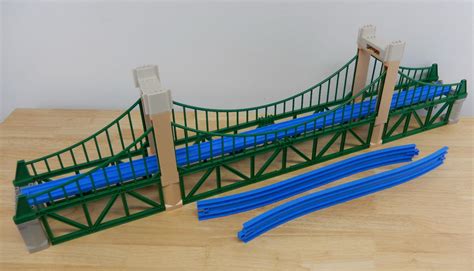 Tomy Plarail * Green Suspension Bridge 21 Piece * Trackmaster Thomas ...