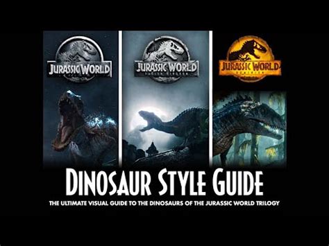 Jurassic World Trilogy Dinosaur Style Guide Youtube