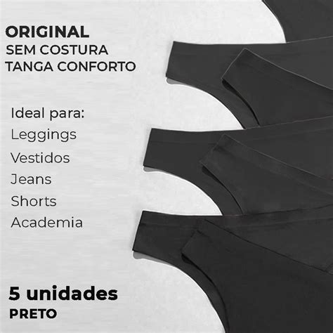 Kit Calcinhas Sem Costura Corte a Laser Não Marca Lingerie Fio Dental Tanga Conforto Shopee