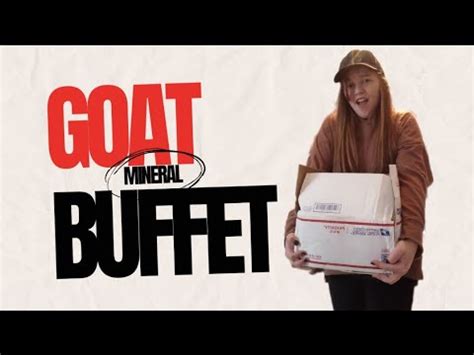 Unboxing Goats Mineral Buffet Youtube