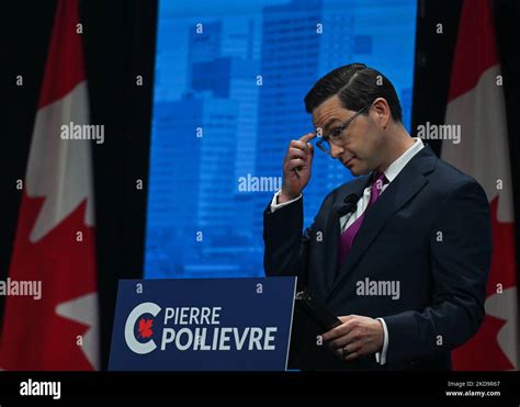 Conservative Leadership Candidate Pierre Poilievre During The