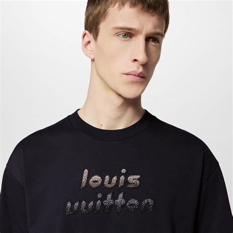 Bead Embroidered Cotton T Shirt Men Ready To Wear Louis Vuitton