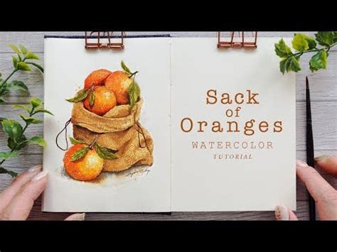 Let S Paint A Sack Of Oranges In Watercolor Tutorial Youtube