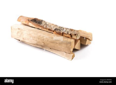 Bark firewood Cut Out Stock Images & Pictures - Alamy