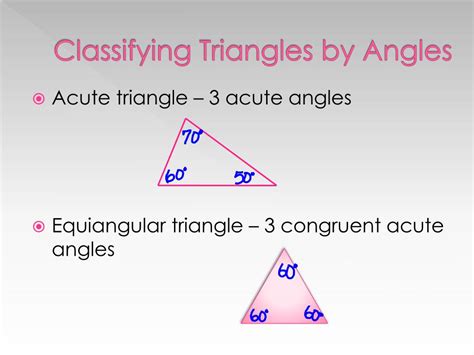 Ppt Classifying Triangles Angles Of Triangles Powerpoint Presentation