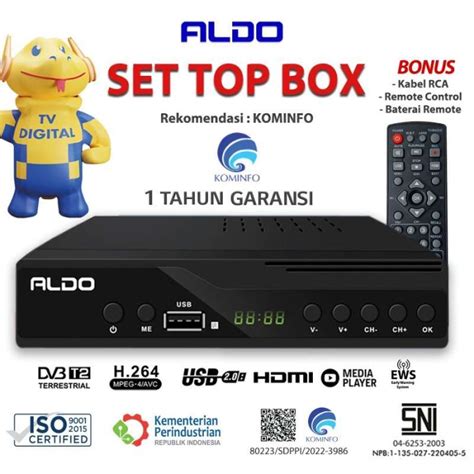 Jual Set Top Box Aldo Stb Digital Ready Rekomendasi Kominfo Di Seller