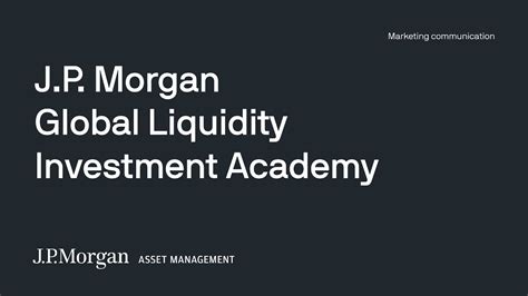 J P Morgan Asset Management Investing In Money Market Funds Youtube