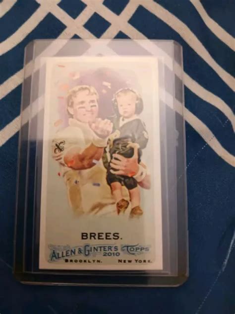 Topps Allen And Ginter Aucun Num Ro Drew Brees Mini Recrue Rc