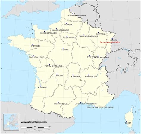 CARTE DE BAN SUR MEURTHE CLEFCY Situation géographique et population