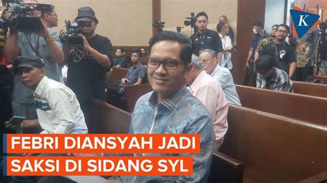 Pernah Jadi Pengacara Syl Febri Diansyah Hadir Jadi Saksi Di Sidang