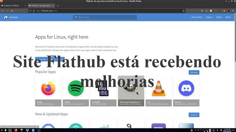 Site Flathub está recebendo melhorias