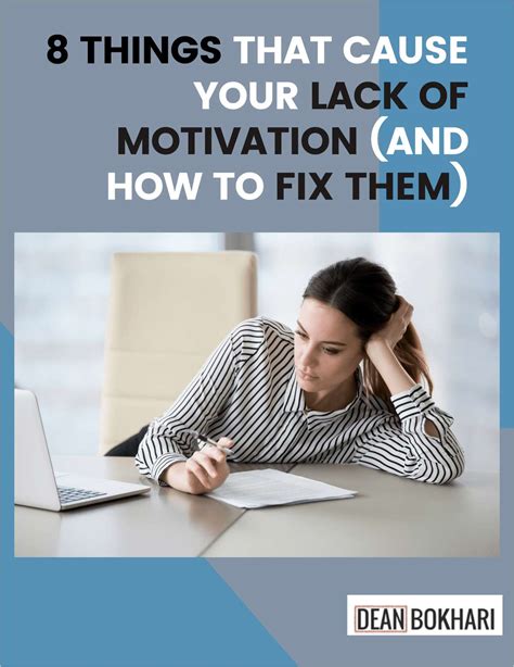 8 Things That Cause Your Lack Of Motivation And How To Fix Them Free