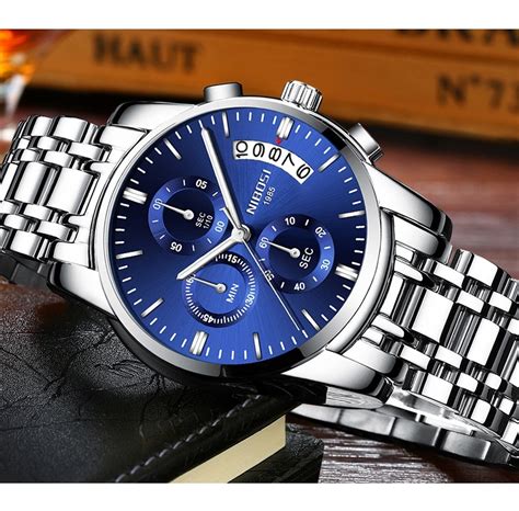 Reloj Nibosi Con Cron Grafo De Acero Para Hombre Meses Sin Intereses