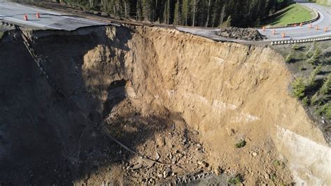 Wyoming’s Teton Pass Has Part Of Roadway Collapse Nbc10 Philadelphia