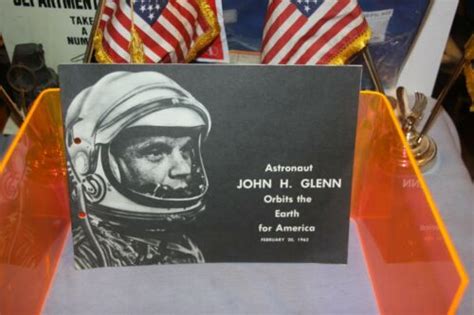 Vintage Nasa Astronaut John H Glenn Orbits The Earth For America