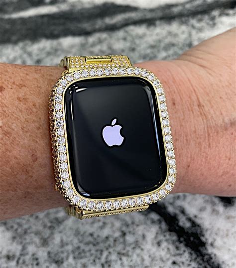 High End All Lab Diamond Apple Watch Band And Or Lab Diamond Etsy