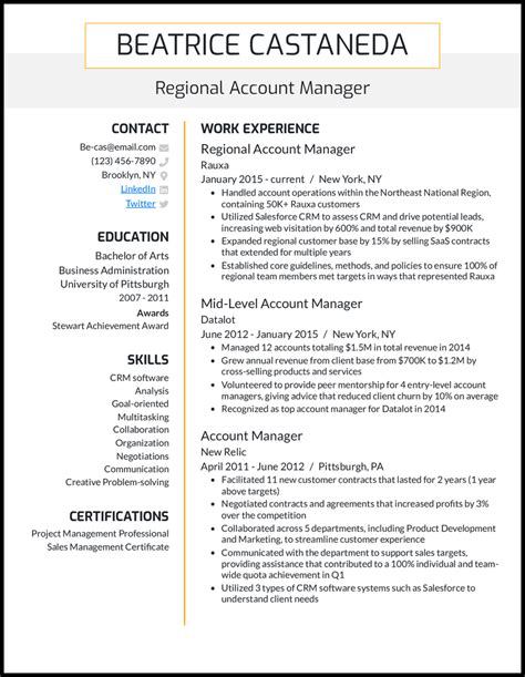 21 Account Manager Resume Examples That Work In 2024