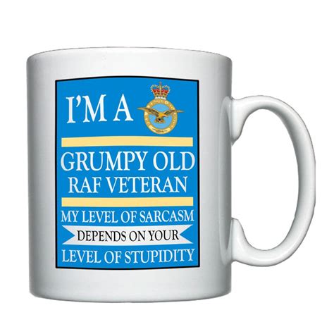 Grumpy Old Raf Veteran Personalised Mug Etsy Uk