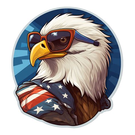 Patriotic Aviator Eagle Vinyl Sticker Etsy In 2024 Vinyl Sticker