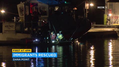 Panga boat leaves 16 undocumented immigrants on OC shore - ABC7 Los Angeles