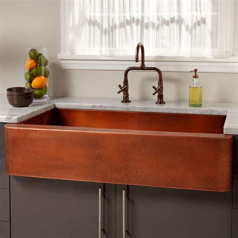 39 Vernon Hammered Copper Farmhouse Sink In 2021 Copper Farmhouse