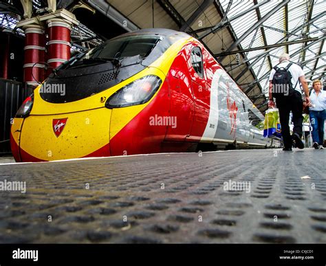 A Virgin Trains Pendolino At Liverpool Lime Street Station Virgin Runs 1 Train Per Hour From