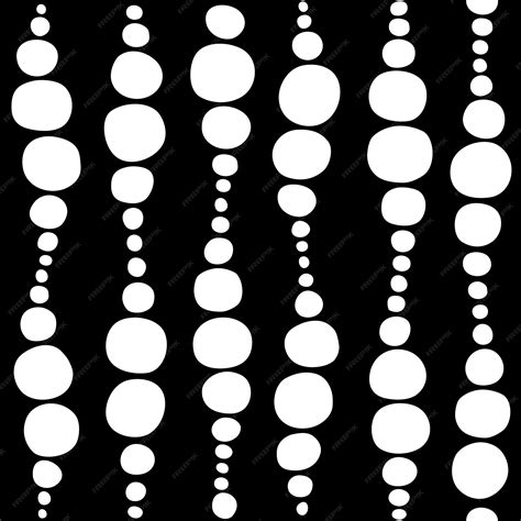 Premium Vector Seamless Geometric Pattern Waves And Circles In Black