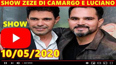 Zezé Di Camargo Luciano fazem live hoje ao vivo seus grandes