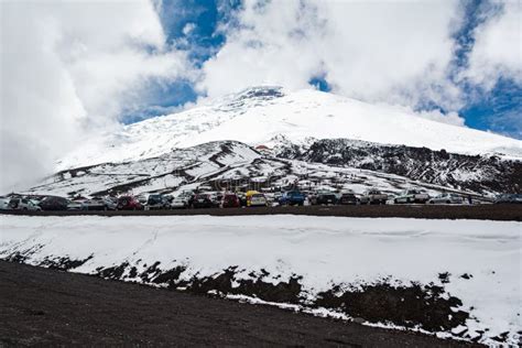 Cotopaxi Volcano with Lots of Snow Stock Image - Image of snow, arctic ...