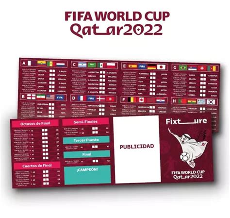 Fixture Mundial Qatar 2022 Editable Vector Imprimir Mebuscar Argentina