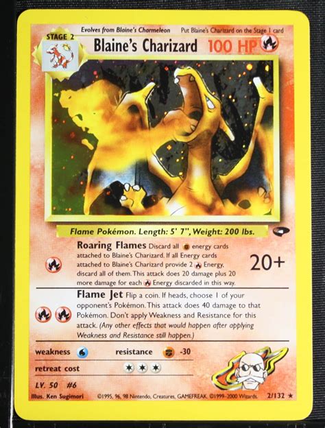 2000 Pokemon Gym Challenge 2 Blaine S Charizard Holo PSA