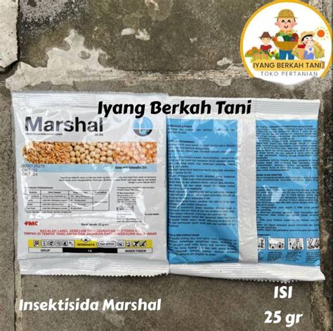 Insektisida Marshal Bubuk 25 DS Perlakuan Benih 25 Gram Lazada