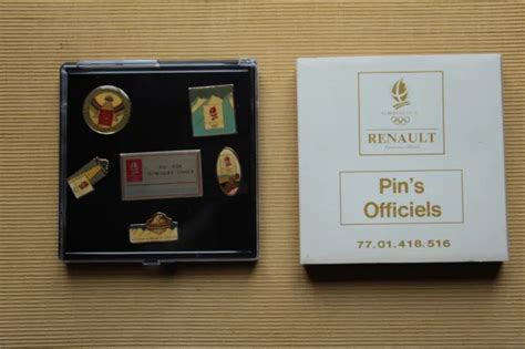 Coffret Pins Renault Jeux Olympiques Alberville Voiture Sport Eur