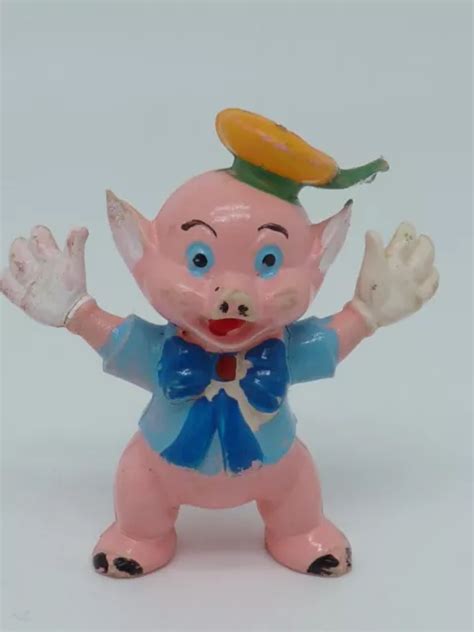 ANCIENNE FIGURINE PVC Plastique Disney Les 3 Petits Cochons D2 EUR 5 99