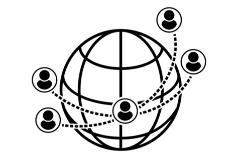 Global Network Icon Worldwide Communica Graphic By Vectortatu