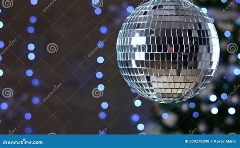 Disco Ball Mirror Disco Ball in Light with Bokeh Nightlife Disco Party ...