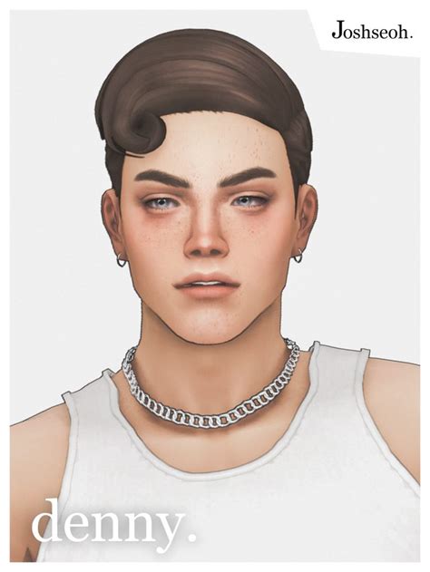 Denny Hair Josh Joseoh Joshseoh How To Make Hair Hair Sims 4