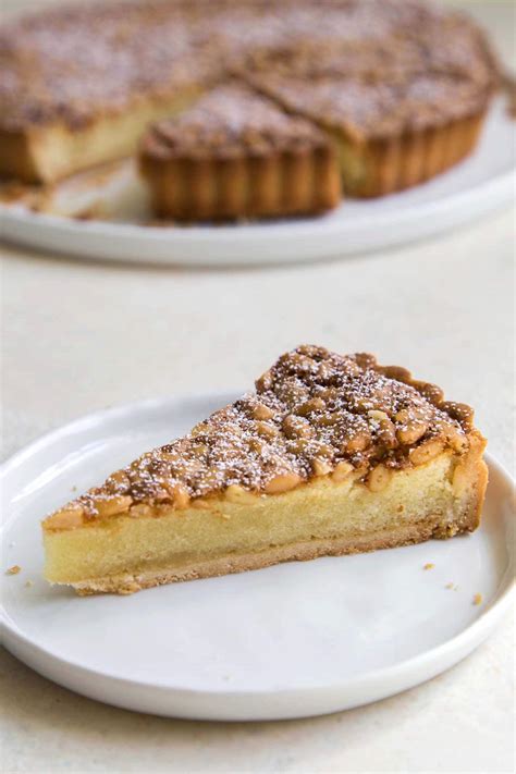 Almond Pine Nut Tart The Little Epicurean